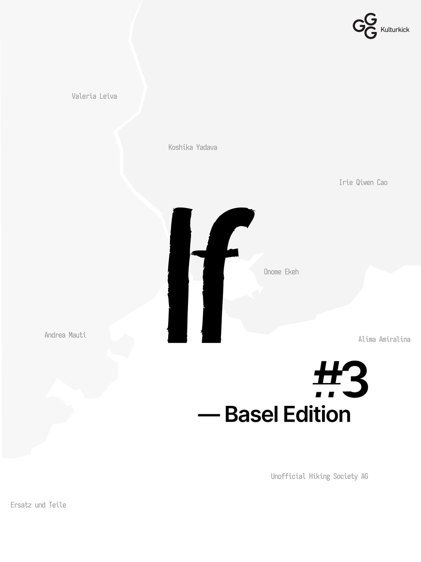Auf weissem Hintergrund steht der grosse Text „If #3 — Basel Edition“ in schwarzer Schrift