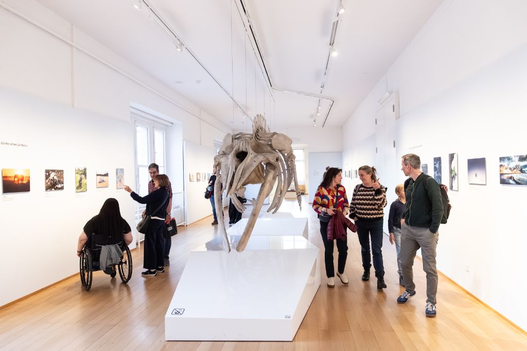 Gäste in der Schnappschuss-Ausstellung im Walsaal (c) Eva Flury
